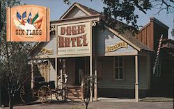 Dogie Hotel at Six Flags over Texas Postcard