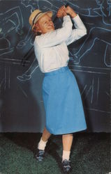 Babe Didrikson Zaharias - life-size wax figure at Southwestern Historical Wax Museum at State Fair Park Dallas, TX Postcard Post Postcard