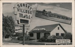 Sunset Village Motel Denver, CO Postcard Postcard Postcard