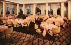 Regency Dining Room - Huntington Hotel Postcard