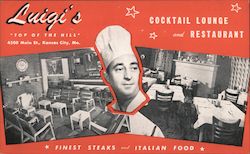 Luigi's Cocktail Lounge & Restaurant Kansas City, MO Postcard Postcard Postcard
