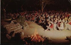 Campfire at the Lodge Big Sur, CA Postcard Postcard Postcard