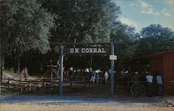 OK Corral, Pioneer City Davie, FL Postcard Postcard Postcard