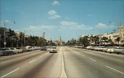 Miracle Mile Coral Gables, FL Postcard Postcard Postcard