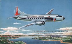 Fly Eastern's Great New Silver Falcon Postcard