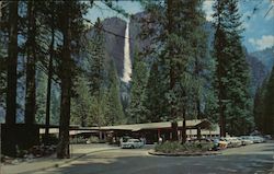 Entrance to Yosemite and Upper Yosemite Falls Postcard