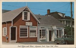 Post Office and Store Postcard