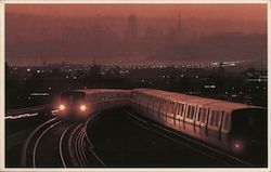 BART Transit System Postcard