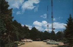 Towers on Top of Rib Mountain Wausau, WI Postcard Postcard Postcard