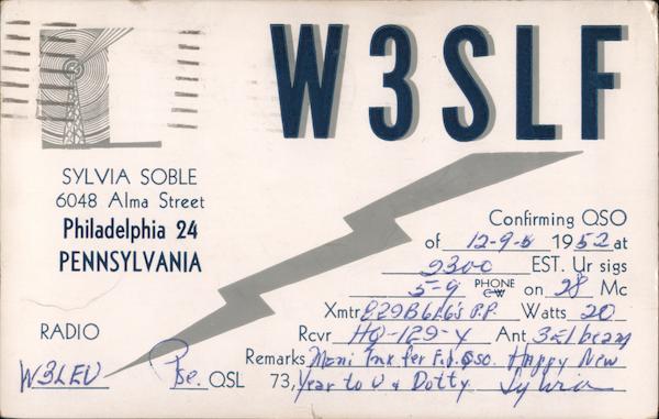W3SLF - Sylvia Soble Philadelphia Pennsylvania