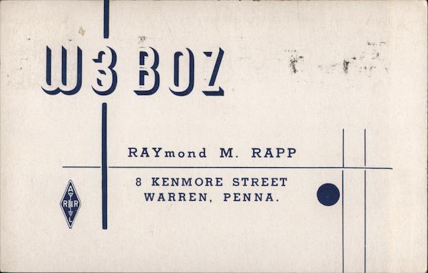 W3BOZ Warren Pennsylvania