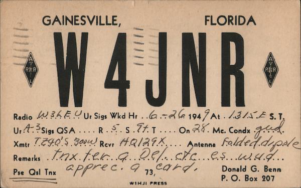 W4JNR Gainesville Florida