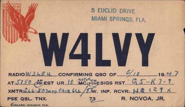 W4LVY Miami Springs Florida