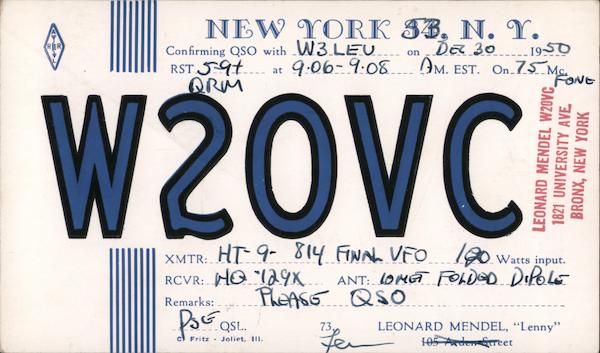 W2OVC Radio New York