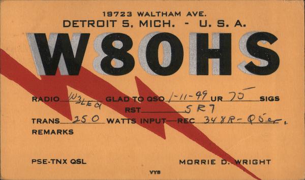 W8OHS Detroit Michigan