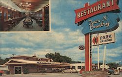 Town 'N Country Restaurant Postcard