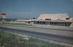 South Wind Motor Inn and Chinese American Dining Room Postcard