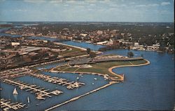 The Pioneer Inn Marina on Ki Ni Island Oshkosh, WI Postcard Postcard Postcard