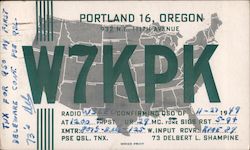 W7KPK Portland, OR Postcard Postcard Postcard