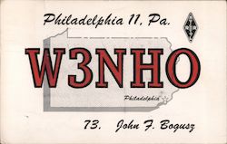 W3NHO Philadelphia, PA Postcard Postcard Postcard