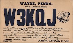 W3KQJ Postcard