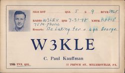 W3KLE Millersville, PA Postcard Postcard Postcard