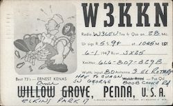 W3KKN Postcard