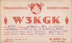 W3KGK Philadelphia, PA Postcard Postcard Postcard