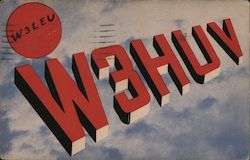 W3HUV Camden, NJ Postcard Postcard Postcard