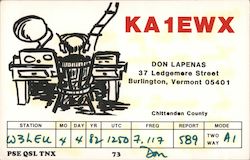 KA1EWX Postcard