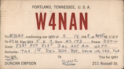 W4NAN Portland, TN Postcard Postcard Postcard