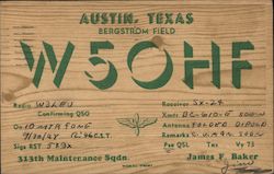 W5OHF Austin, TX Postcard Postcard Postcard