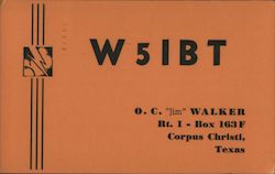 W5IBT Corpus Christi, TX Postcard Postcard Postcard