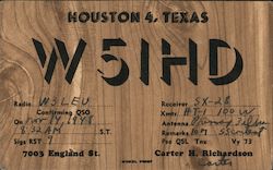 W5IHD Houston, TX Postcard Postcard Postcard