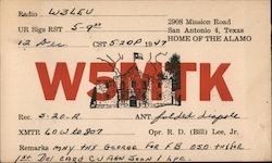W5MTK San Antonio, TX Postcard Postcard Postcard