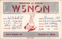 W5NQN - Herman C. Wall Houston, TX Postcard Postcard Postcard