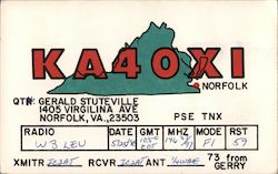 KA40XI - Gerald Stuteville Norfolk, VA Postcard Postcard Postcard
