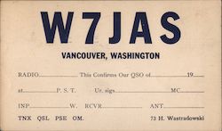 W7JAS Postcard