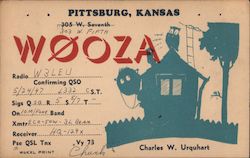 W0OZA Pittsburg, KS Postcard Postcard Postcard