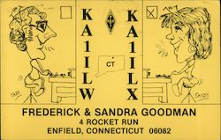 KA1ILW KA1ILX Fredrick and Sandra Goodman Postcard