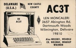 AC3T Len Moncaleri Wilmington, DE Postcard Postcard Postcard