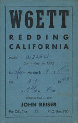 W6ETT Postcard