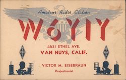 W6YIY Van Nuys, CA Postcard Postcard Postcard