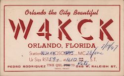 W4KCK Orlando, FL Postcard Postcard Postcard