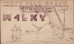 W4LXY West Palm Beach, FL Postcard Postcard Postcard