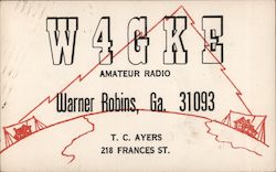 W4GKE Warner Robins, GA Postcard Postcard Postcard