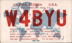 W4BYU Atlanta, GA Postcard Postcard Postcard