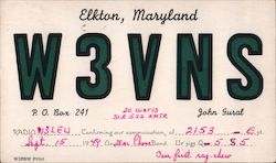 W3VNS - John Gural Postcard