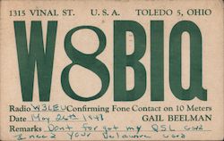 W8BIQ Postcard