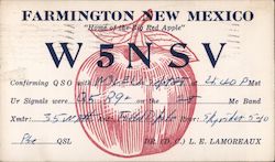 W5NSV Farmington, NM Postcard Postcard Postcard